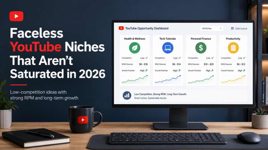 Faceless YouTube niches with room to grow in 2026