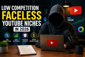 Low competition faceless YouTube niches in 2026