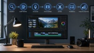 YouTube workspace and system faceless