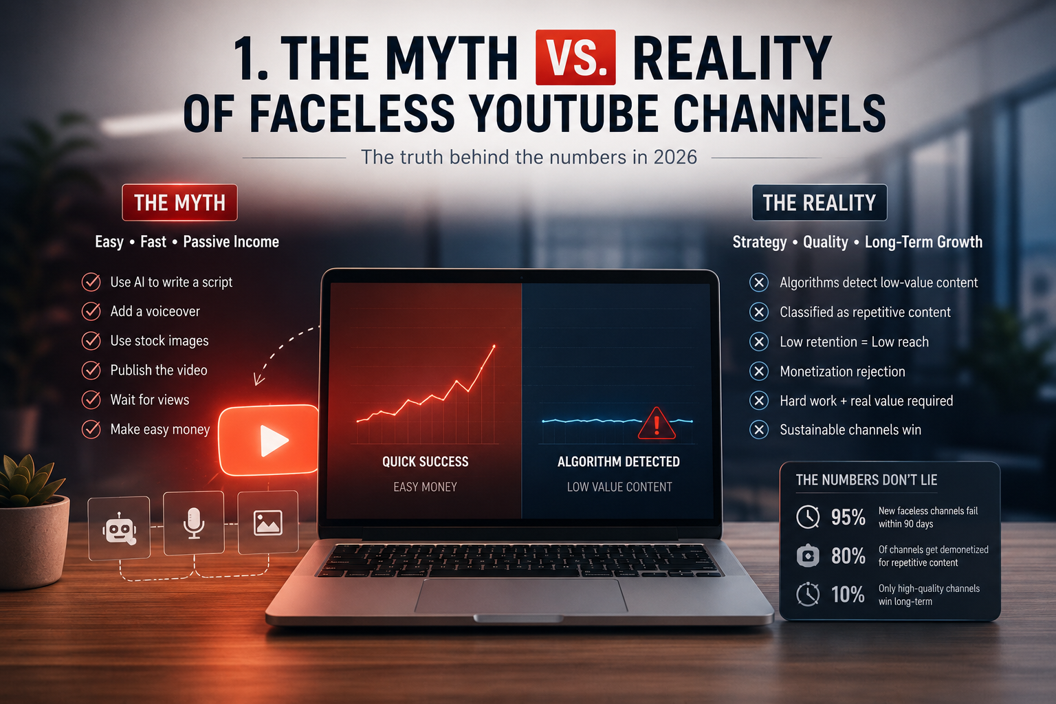 The Myth vs. Reality of Faceless YouTube Channels