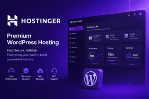 Hostinger WordPress hosting with performance, security, backups, and support features