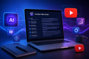 AI-powered workspace for writing YouTube video scripts for faceless channels