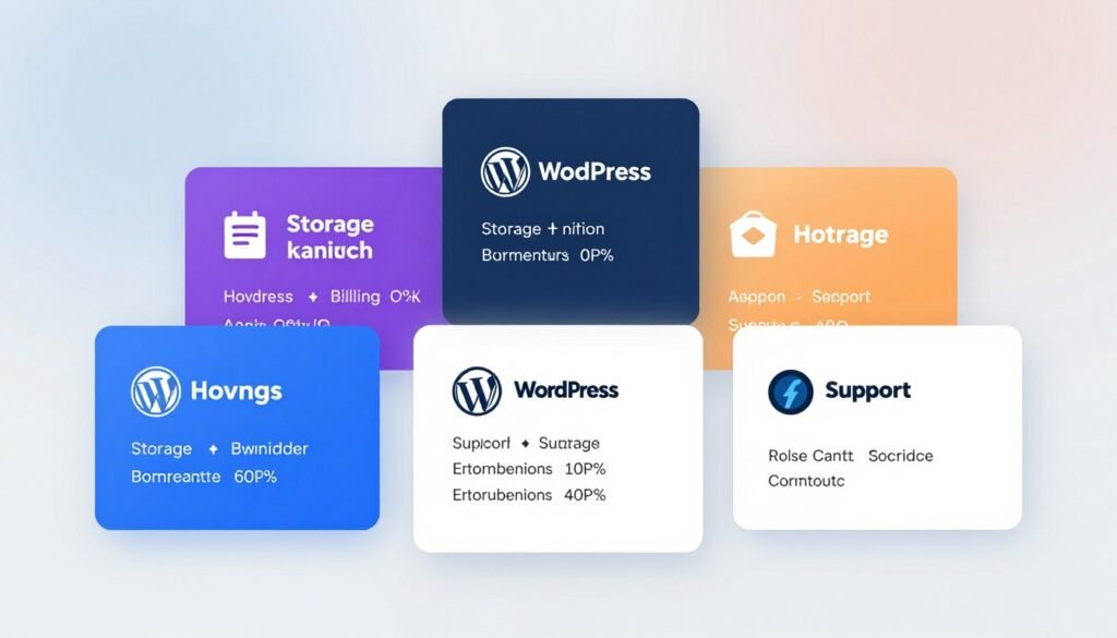Kinsta WordPress hosting plans comparison showing storage, bandwidth, billing, and support features.