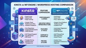 Kinsta vs WP Engine 2026 managed WordPress hosting comparison